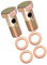 Partuto 2 Set Banjo Bolt Brake Fitting Adapter M14x1.5 Thread Banjo Bolt Replacement