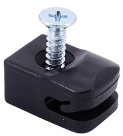 Spanndrahthalter schwarz mit Schraube Drahthalter (100)