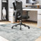 Famibay Bürostuhlmatte für Hartholzböden, 120 x 150 cm, Schreibtischstuhlmatte, groß, grau, Bürostuhl-Bodenschutzmatte, Gummi-Stuhlmatte für harte Holzfliesenböden, rutschfest, waschbar