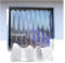 PVC-Streifenvorhang, PVC-Türvorhang mit glatten Kunststoffstreifen, Streifenvorhang-Lamellen, transparenter PVC-Türvorhang mit glatten Kunststoffstreifen(90x220cm/35.43x86.61in)