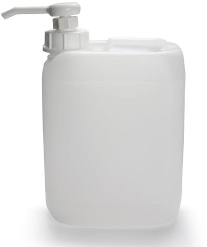 5 Litre Jerry Can With Pump Dispenser 3 PACK of 5ltrs with Pelican Dispenser Pump for 5 Litre Container - 30ml Dosage c38mm (3 PACK)