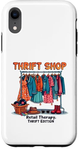 Gebrauchtwarenladen Ästhetische Vintage Secondhand Retro Fashion Art Hülle für iPhone XR