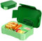 Zeripikfoasp Fiambrera 900ML, Lunch Box con Compartimentos Verde Bento Box Sin BPA, Fiambreras para Microondas y Lavavajillas Lonchera Hermetico para Escuela, Trabajo, Pícnic, Viajes