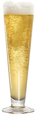 MRKU Vaso de Cerveza Vasos de Cerveza Paquete de 5 Jarras de Cerveza Jarras de Vidrio Tradicionales de 380 ml La Taza de Cerveza Ideal para Festivales, barbacoas y Partidos de fútbol Jarra de Cerveza
