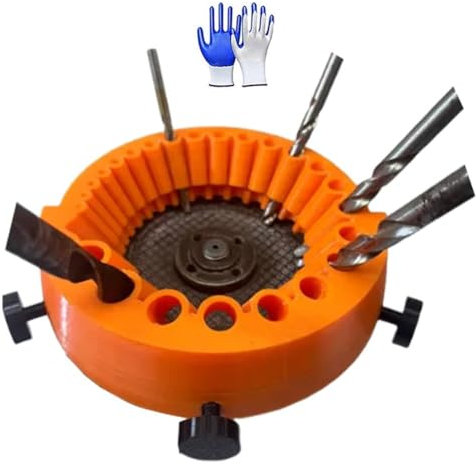Affilatrice Punte Trapano, Drill Bit Sharpener, Power Drill Bit Grinding Attachment, per Punte da 2 a 13 mm, Compatibile con Smerigliatrice da 125 mm(1pcs)