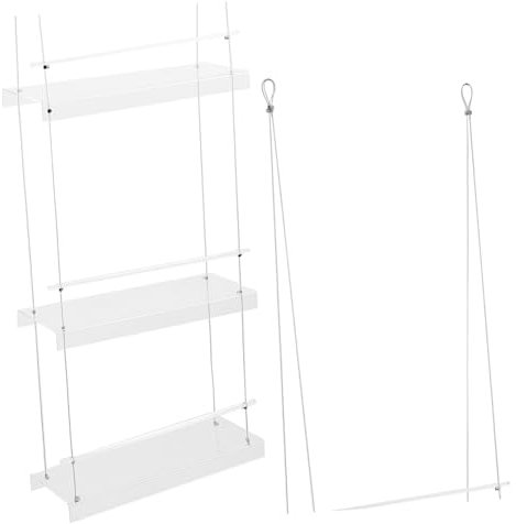 Toyvian Estante Colgante para Flores De Varios Soporte para Plantas De Interior Organizador De Macetas para Ventana Estante Decorativo