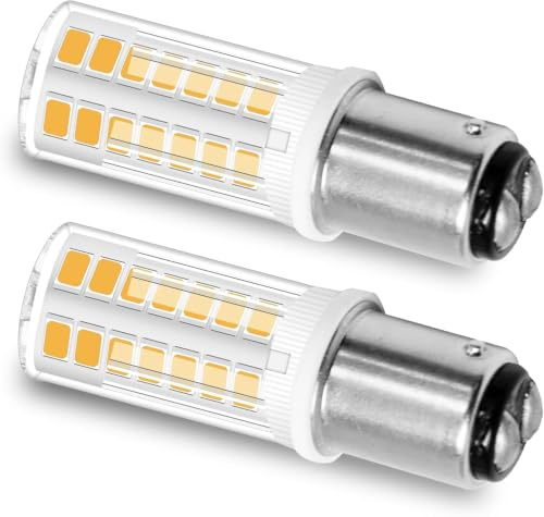 B15D LED Dimmbar 4W Ersatz für Osram Halolux Ceram 40W Halogenlampe | Warmweiß 3000K,420LM, Doppelkontakt, AC 220V, Leuchtmittel Bajonettfassung LED B15d Warmweiss, 2er-Set