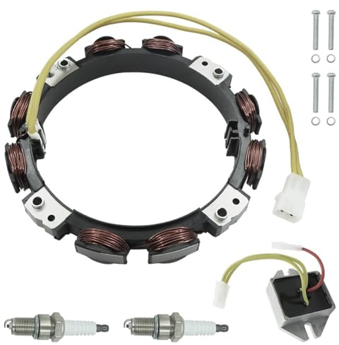 Hoite Alternateur stator 592830 10-16 A, remplace les références 696458, 691064, 393295, MIA12785, AM132174, avec bougie d'allumage.