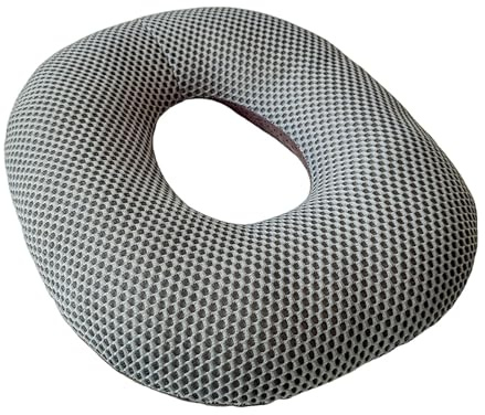 Hämorrhoiden Sitzkissen, Rund Sitzkissen Bürostuhl,Abnehmbar Ergonomisches Sitzkissen, Sitzring Steißbein Entlastung, Sitzring Nach Op für Bürostuhl Rollstühle Autositze(Grey,45 * 35cm)