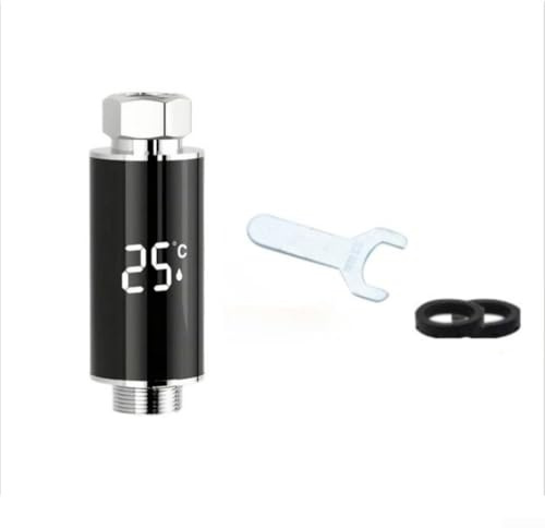 Digitales Badezimmer-Wasserhahn-Thermometer mit Wasserkraft und LED-Anzeige, dreifarbige Temperaturanzeige für Wassersicherheit in Küchen- und Duschanwendungen (B)
