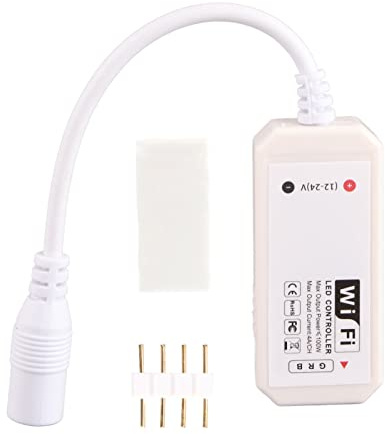 Resefinem WiFi RGB -Controller für farbenfrohen LED -Strip mit Smartphone -App -Steuerung stabil und steuert Distanz 30 m leichtes tragbar