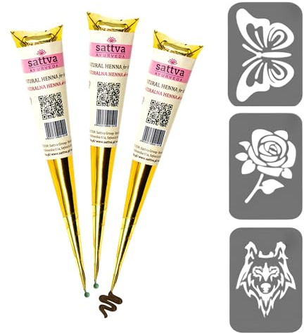 Sattva Ayurveda Pflanzliche Braune Farbe – Natürliche Paste im Applikator – Vegan & Chemiefrei (3)