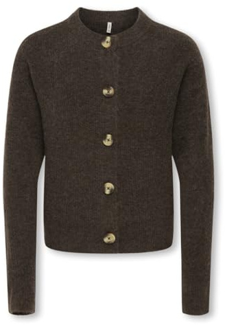 ONLY KIDS Strickjacke KOGCAMILLA O-NECK L/S CARDIGAN KNT (DE/NL/SE/PL, Numerisch, 152, Regular, Regular, black coffee)