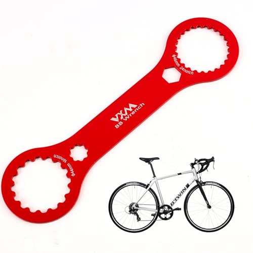 sofun Roter Centerlock Werkzeug – Tretlager Schlüssel für Fahrradreparatur, Kompatibel mit Shimano XT/SLX & SRAM Dub, zum Demontieren von Tretlager & Bremsscheiben