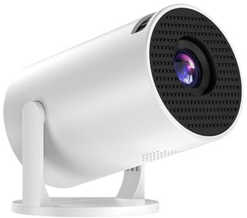 XUMIUZIY Mini Projecteur avec WiFi, Projecteur de Cinéma Maison 50 ANSI avec Haut-Parleur Son Surround, Rotatif à 240°, Mise au Point Manuelle, Trapèze électronique, Ports HDMI/USB/AUX