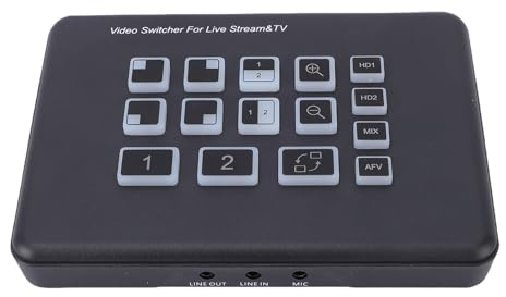 Annadue Mélangeur Vidéo HDMI 1080P 2x2 - Carte de Capture USB 3.0 avec Mixage Audio Numérique, Conforme HDCP 1.4 pour Consoles de Jeux et Streaming en Direct