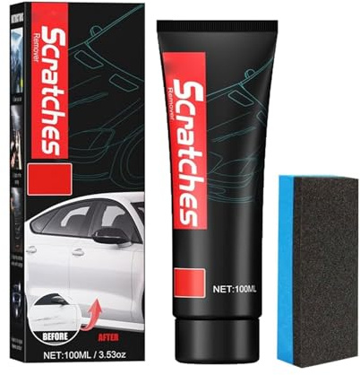 Glass Stovetop Scratch Repair Kit, Stove Top Scratch Remover, Heavy Duty Cooktop Cleaner and Polish, Car Paint Scratch Repair with Sponge, For Glass Ceramic Hobs, Car Paint Repair (100ml)