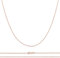 PRINS JEWELS 14 Karat / 585 Gold Feine Rund Ankerkette Breite 0.8 mm Rosegold Kette - Länge wählbar (45)
