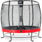 EXIT TOYS Elegant Premium Rundes Trampolin - Mit Deluxe Sicherheitsnetz - Extra Starker und Stabiler Rahmen - Lange Federn - Rostfrei - Einfache Montage - Luxuriöse Ausführung - ø253cm - Blau