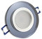 LED Einbaustrahler schwarz - rund 5 Watt warmweiß 230V dimmbar und super flach - Glas in schöner Optik - 75mm Bohrloch - Einbau-Spot Leuchte Strahler Panel