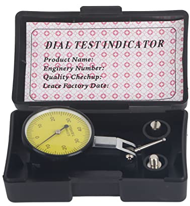 Indicatore del quadrante strumenti di misura indicatore di quadrante di prova Precision 0.01mm Lever Dial Indicator Test Meter Tool Kit Gage con custodia grigia