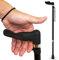 RMS Left Hand Walking Cane with Palm Grip Orthopedic Handle - Adjustable Offset Cane to Fit Individual's Palm Naturally - Ideal for Anyone with Arthritis or Carpal Tunnel Syndrome (Left Hand)