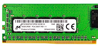 micron 16 GB PC4 – 2400t-r Registered ecc memory 2Rx8 RDIMM mta18asf2g72pdz-2g3b1ig