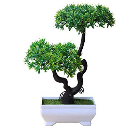 Brussels08 Künstliche Topfpflanzen, Baum, kreativ, künstlich, Bonsai, Tischdekoration, kleine künstliche Pflanzen für Zuhause, Innenbereich, Büro, Hotel, Garten, Dekoration, Geschenk 1#