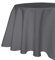 texpot Tischdecke 160 cm rund Dunkelgrau Leinenoptik Lotuseffekt Fleckschutz Bügelfrei Tischtuch