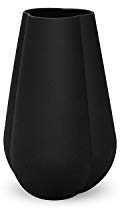 Cooee Design Clover 11cm Black Vase, Keramik, Schwarz, 7 cm