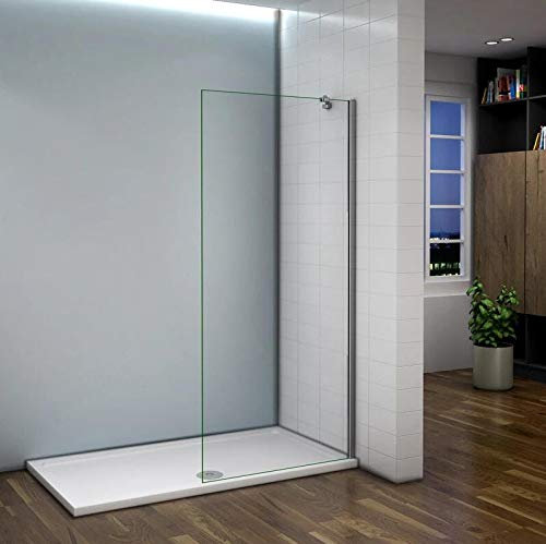 Mamparas de ducha Frontales Puerta fijo Cristal 5mm Antical Barra 50cm, (70.8-72.8) x190cm