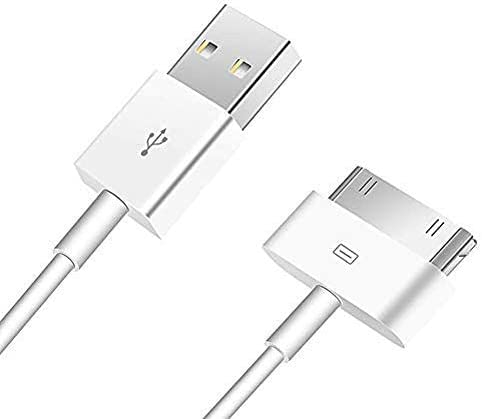 Paquete de 5 cables USB de 30 pines de 1 metro de largo, compatibles con Apple iPhone 4, 4S, 3G, 3GS, Apple iPad 1ª, 2ª y 3ª generación, iPod 5ª generación Classic Nano, Gen Touch