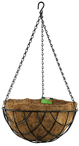 bellissa 3 Stück Hängeampel/Blumenampel – 97738 – Blumentopf – zum bepflanzen außen & innen – XXL – Hanging Basket inkl. Kokoseinsatz Ø55 cm