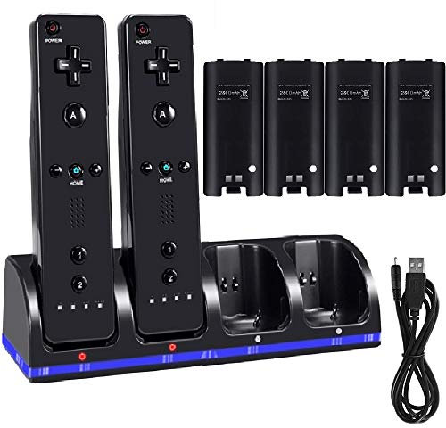 Chargeur pour télécommande Wiimote - Station de charge pour Wii - Station d'accueil pour Wii - Chargeur pour station de charge Wiimote