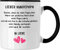 Trendation - Hunde Papa Geschenk Tasse mit Spruch für Hundepapa (Schwarz)