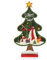 com-four® Dekorativer Aufsteller für Weihnachten - Weihnachtlicher Tannenbaum aus Holz - Weihnachtsbaum zum Dekorieren und Verschenken (01 Stück - Tanne grün 39cm)