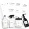 Minimalistisches Waschraum-Etiketten-Set, v2croft 144 vorgedruckte matte Vinyl-Hausorganisations-Aufkleber für Waschküche, Wäscheschrank, Badezimmer, Reinigungsmittel, wasserdichte Aufkleber (weiß)