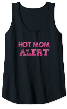 Womens Hot Mom Alert Tank Top