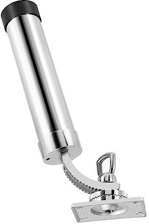 Onmancy Angeln Rutenhalter einstellbar Angelrutenhalter Bootsrutenhalter Silber