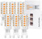 G9 LED Bulbs Warm White 4W, 3000K, Equivalent 40W G9 Halogen Light Bulbs, No Flickering, Non-Dimmable, 6 Pack