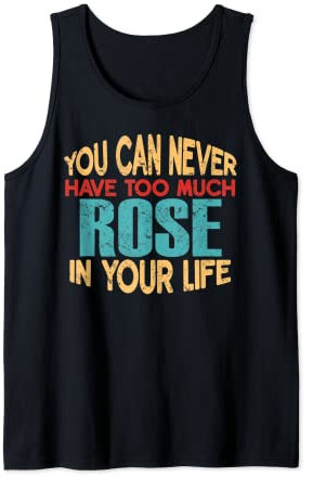 Funny Rose Personalized Tshirt First Name Joke Item Tank Top