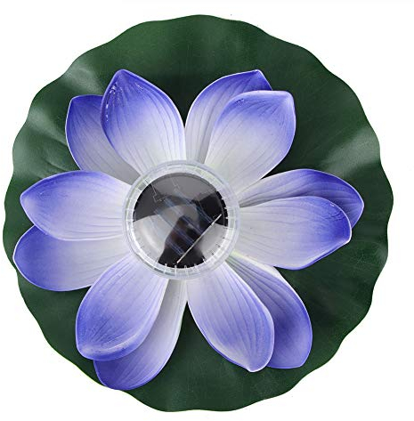 Schwimmende Pool-Solarleuchte Lotus Flower Light Pool Dekorative Lichter 7 Farbwechsel Wasserdichte Gartenleuchte Für Außenpool Brunnen Und Teich(Lila)