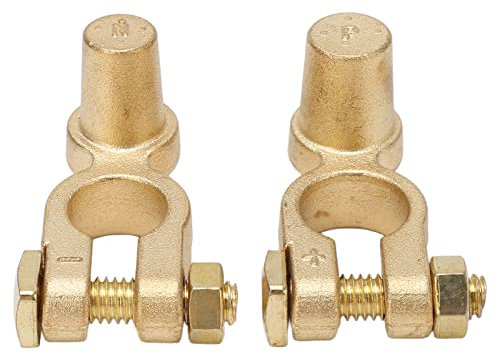 Car Battery Terminal Connectors, 1 Pair Quick Release Battery Terminals Clamps, SAE to JIS Positive and Negative Battery Stud Connectors for Auto Car Truck Van RV Boat