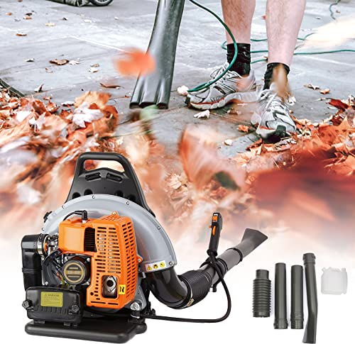 awolsrgiop 65CC - Soffiatore a foglia per zaino a benzina, a 2 tempi, 2700 W, a benzina, per foglie, gonfiatore per foglie e foglie