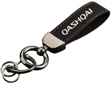KAJAME Auto Porte-Clés Compatible avec pour Nissan Qashqai Personnalisé Porte-Clés De Voiture Accessoires Cadeaux,B-L