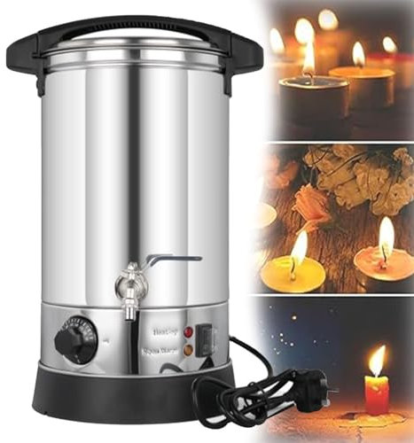 Cashwise Candle Making Pouring Pot, Electric Hot Plate for Melting Wax, Candle Wax Melting Pot with Heat-Resistant Handle and Heating Pour Spout, Candle Making Kit for Adults Beginners,25L