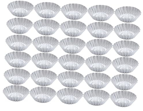 Ciieeo 46pezzi Stampo Per Muffin Alluminio Molds Per Cupcake e Crostate Resistente e Antiaderente Per Torte Pane e Dolci Per Cottura Cucina