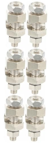 OSALADI 6pcs Solar Panel Grounding Lug Cable Clamp Core Cable Clamp Wire Management Clip Automotive