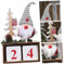 BUGUUYO Weihnachtsschmuck Weihnachtsmann-kalender Aus Holz Für Die Weihnachtsdekoration