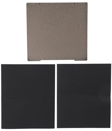 254 X 241 Mm 3D-Drucker-PET-PEI-Bauplatte für Prusa I3 MK52 MK3 MK3s MK3s Plus MK4, Doppelseitig – Strukturiertes, Mattiertes PET-PEI-Stahlblech für 3D-Drucker